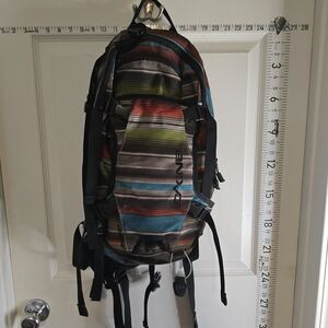 Everlane Multicolored Striped Men's Backpack in Teal, Red, Green, Brown, Gray